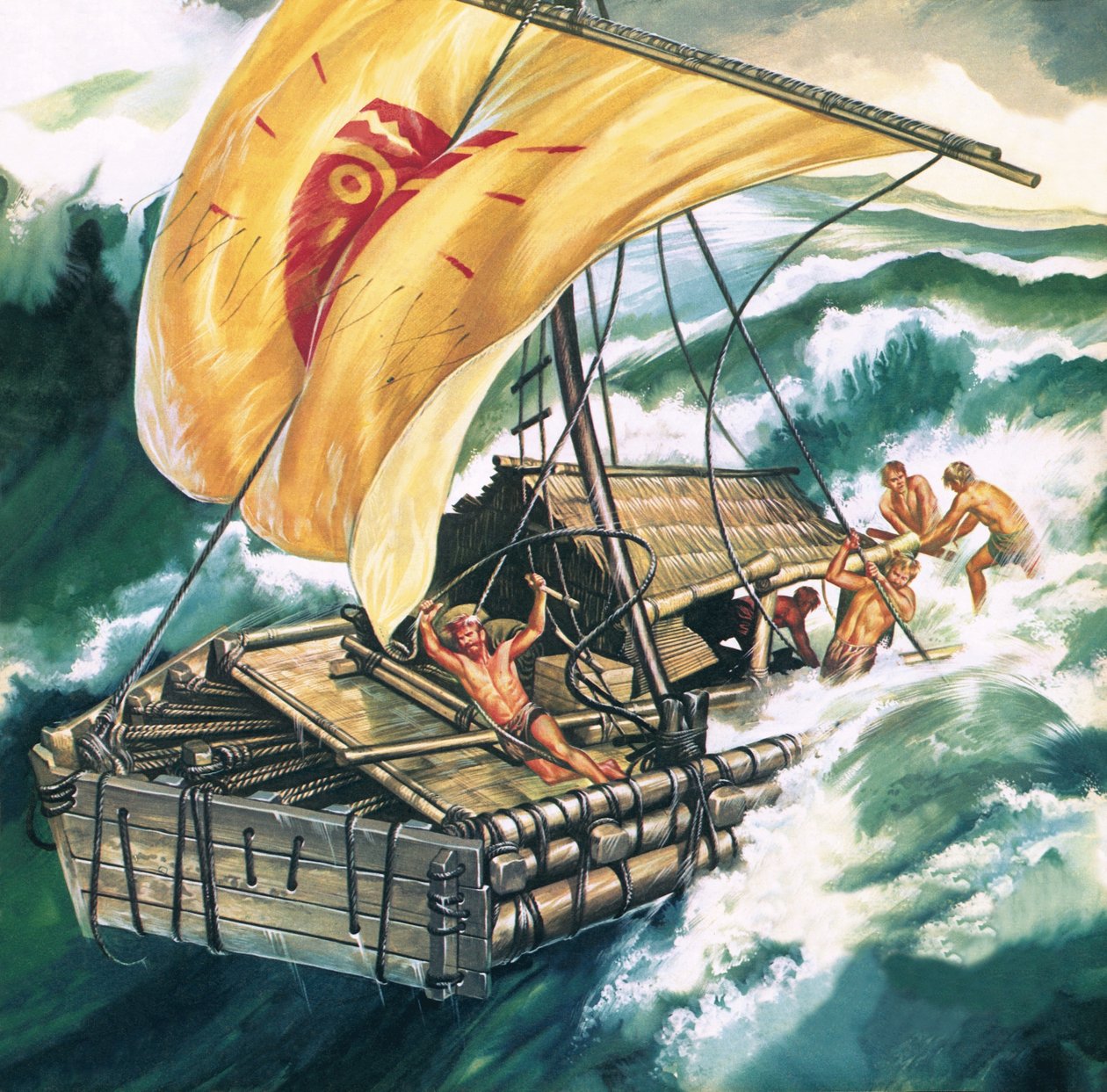 Resan med Kon-Tiki av Ron Embleton