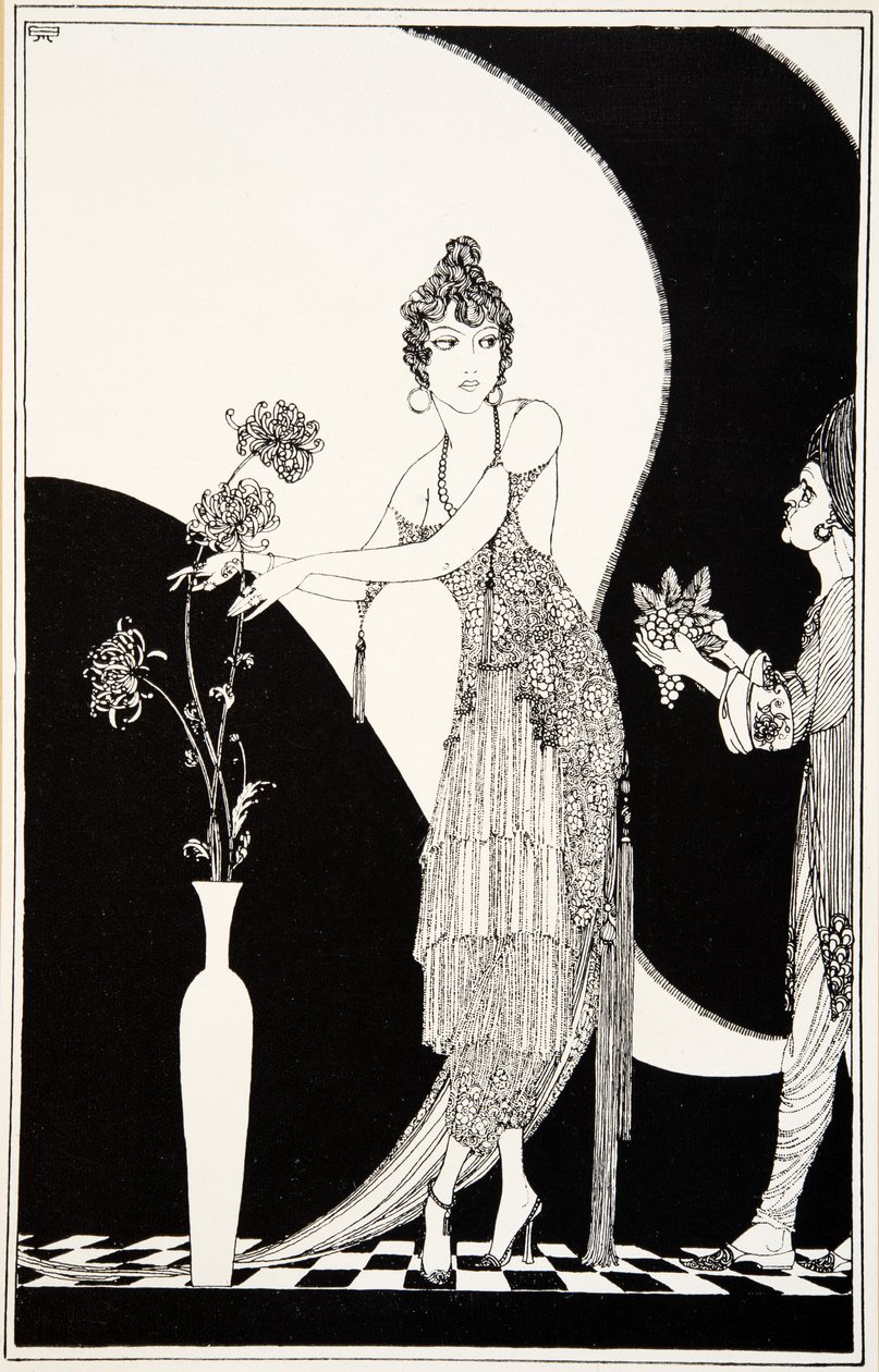 Illustration från "Rubáiyát of Omar Khayyam" av Ronald Balfour