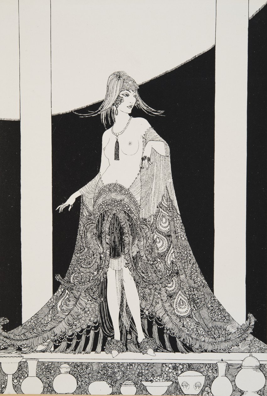Illustration från Rubáiyát av Omar Khayyam, 1920 av Ronald Balfour