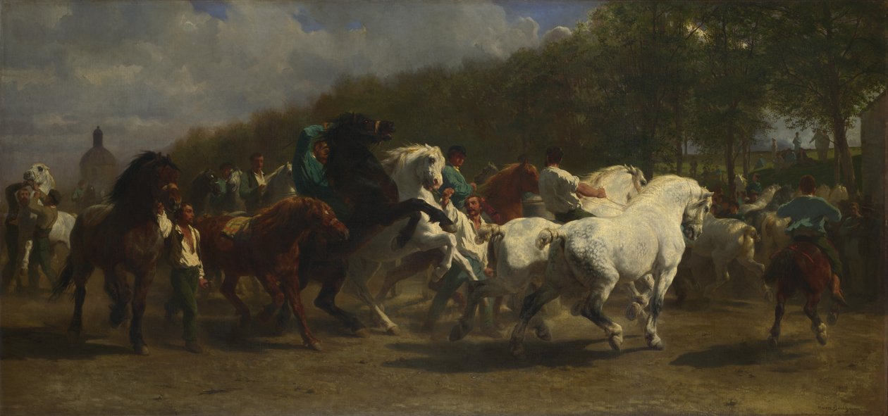 La foire du cheval av Rosa Bonheur