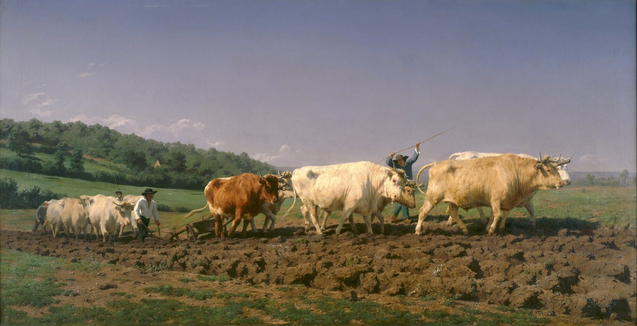 Plöjning i Nevers av Rosa Bonheur