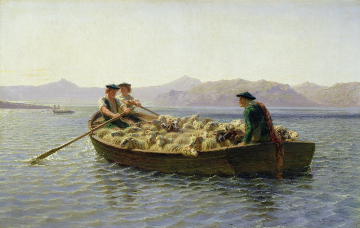 Roddbåt, 1863 av Rosa Bonheur