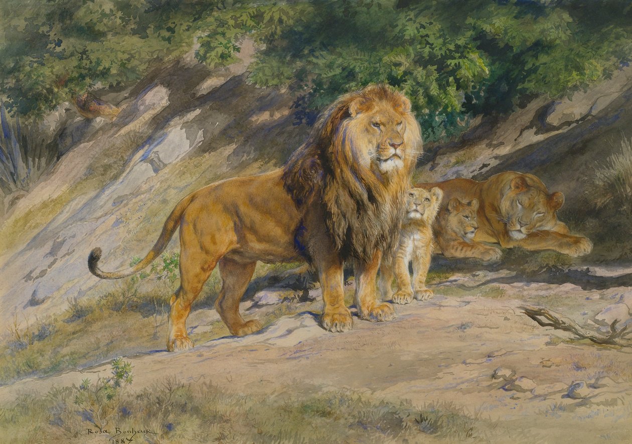 The King watches av Rosa Bonheur