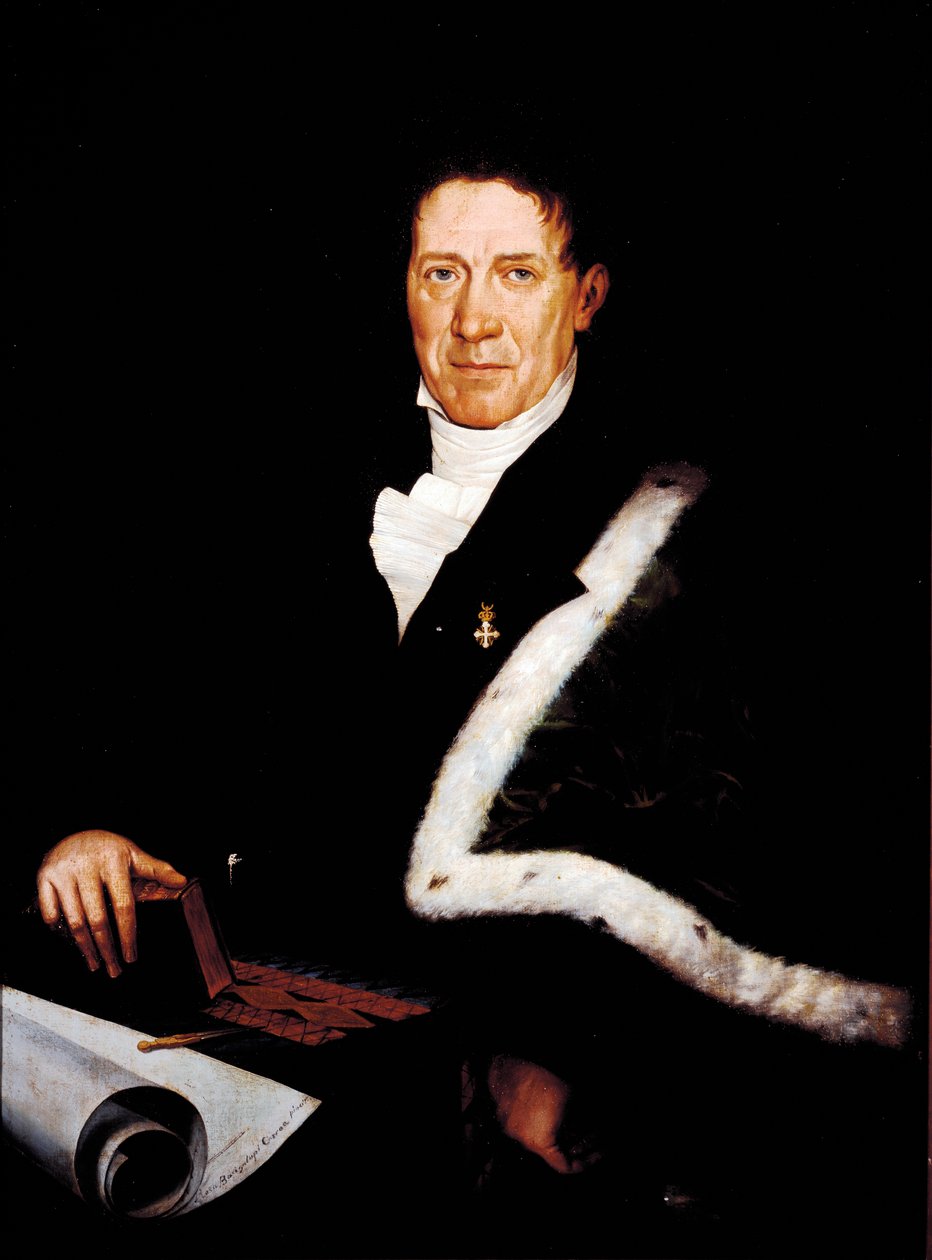 Porträtt av arkitekten Carlo Barabino (1768-1835) Målning av Rosa Bacigalupo Carrera (1800-talet) 1800-talets Genes, Gallery of Modern Art av Rosa Bacigalupo Carrea