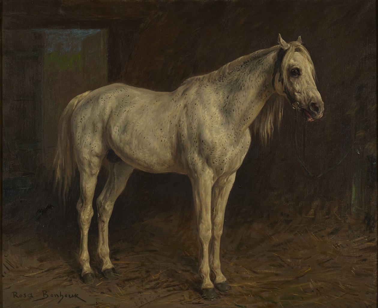 Vit häst av Rosa Bonheur