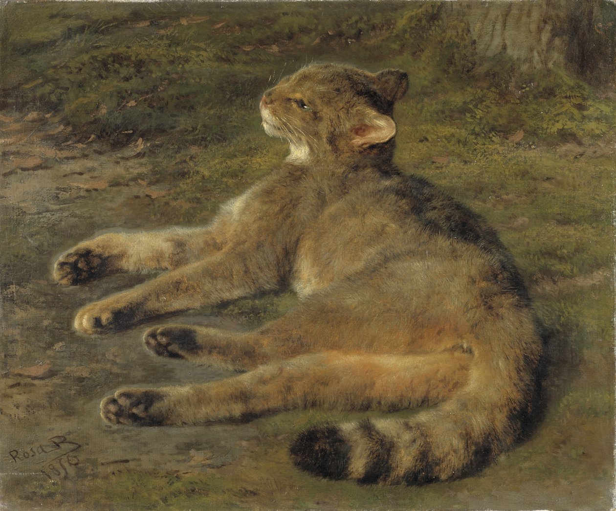 Vildkatt, 1850 av Rosa Bonheur