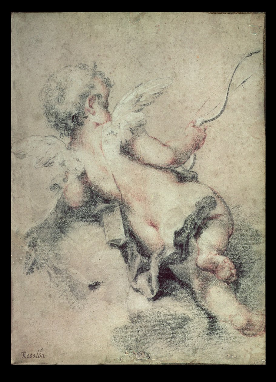 Cupid som ligger på molnen av Rosalba Giovanna Carriera
