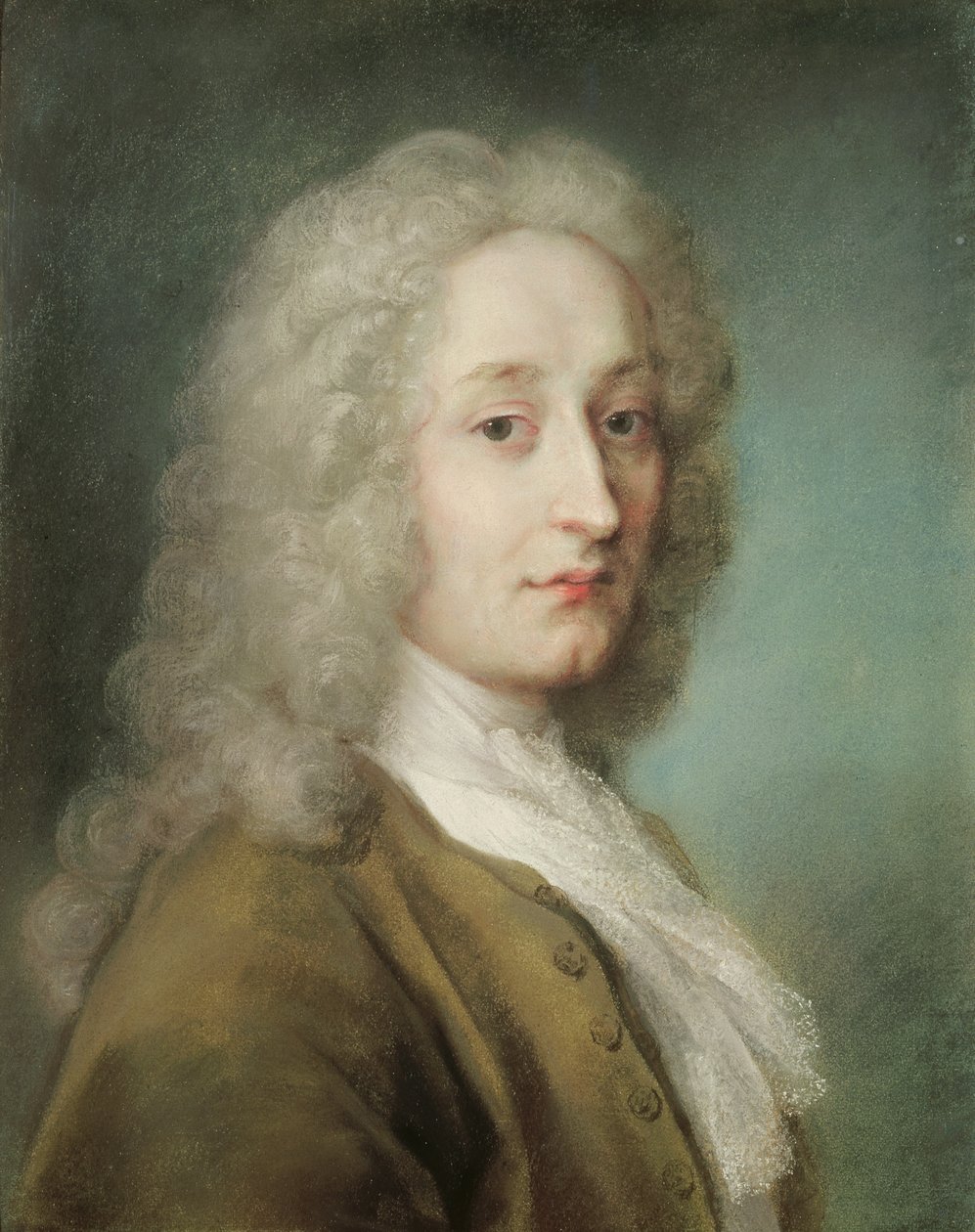 Porträtt av Antoine Watteau (1684-1721) (pastell på papper) av Rosalba Giovanna Carriera