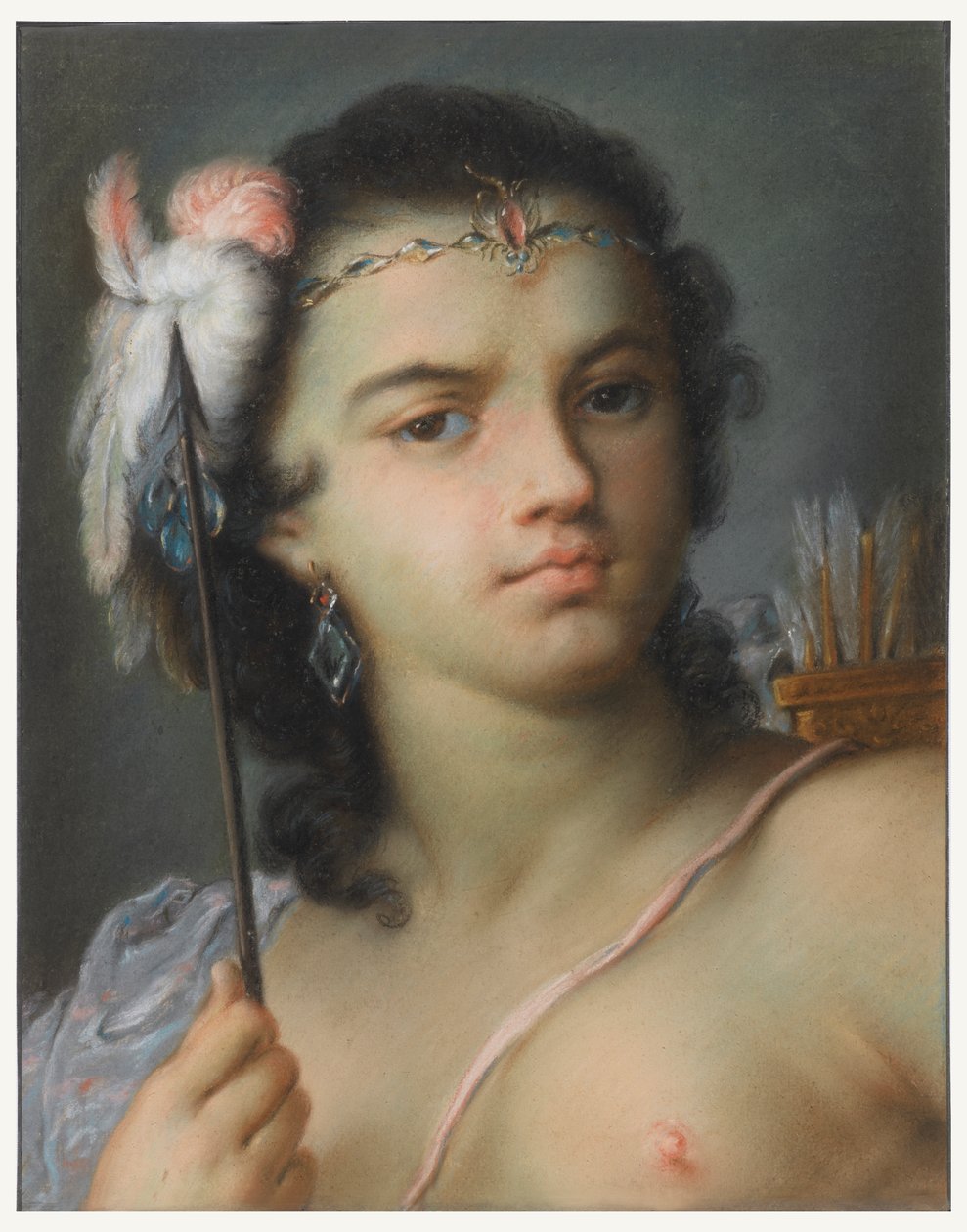 Personifiering av Amerika av Rosalba Carriera