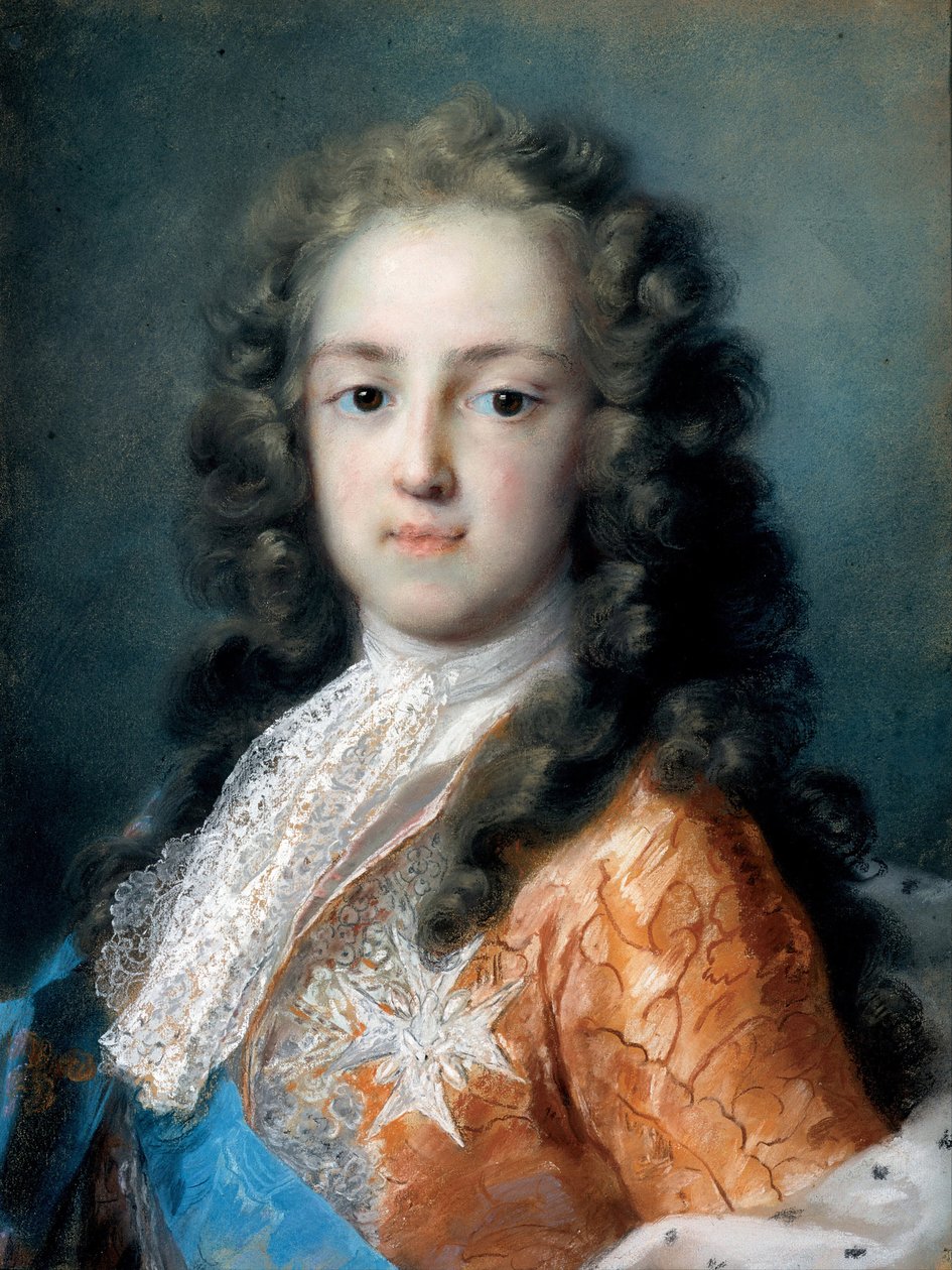 Ludvig XV av Frankrike (1710-1774) som Dauphin - Peinture de Rosalba Giovanna Carriera (1657-1757) - 1720-1721 - Pastell på papper - 50,5x38,5 - Dresdens statliga konstsamlingar av Rosalba Giovanna Carriera