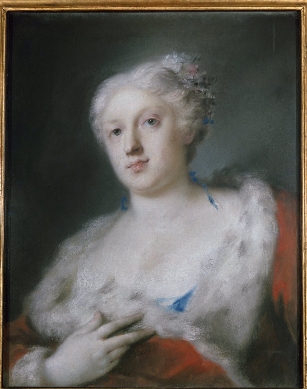 Självporträtt (Självporträtt) Målning av Rosalba Carriera (1675-1757) Turin, Galleria Sabauda av Rosalba Giovanna Carriera