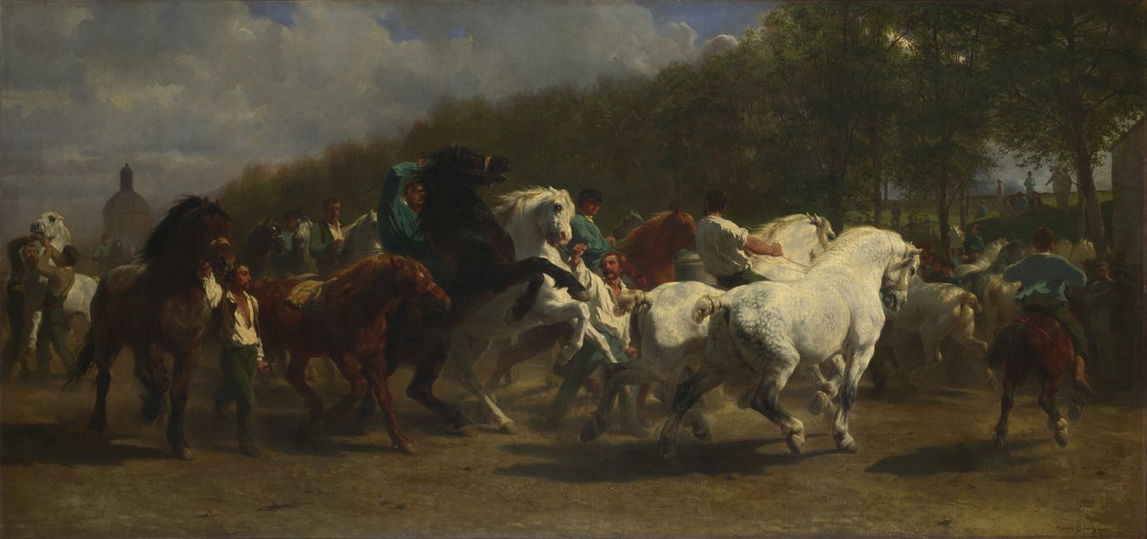 Hästmässan, 1855 av Rosa Bonheur