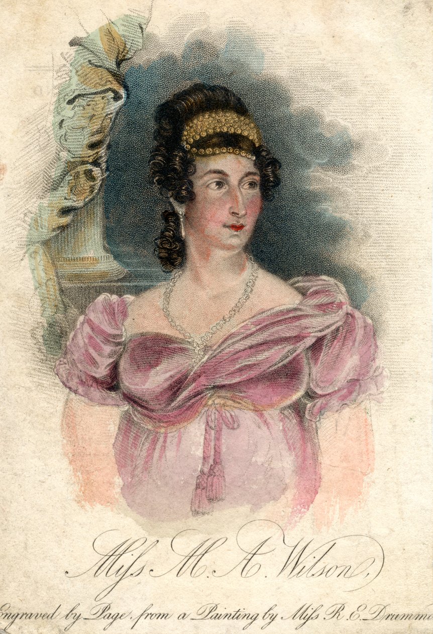 Miss M A Wilson, c1820-1850 av Rose Emma Drummond