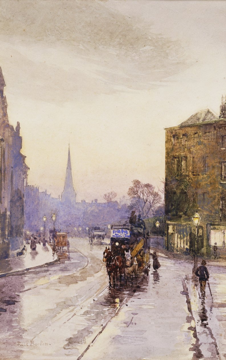 Att ta spårvagnen på Nassau Street, Dublin, av Rose Maynard Barton
