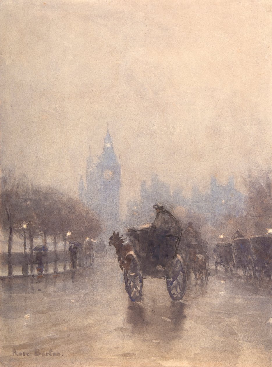 Victoria Embankment (akvarell) av Rose Maynard Barton
