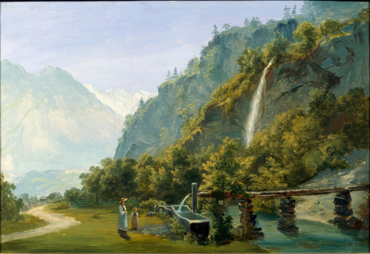Lauterbrunnen-dalen av Rose dOsterwald