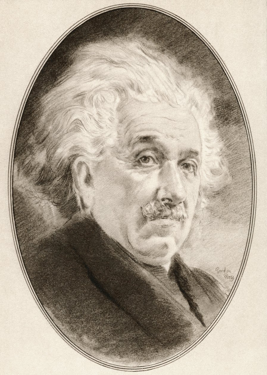 Albert Einstein, från Living Biographies of Great Scientists. av Ross Gordon