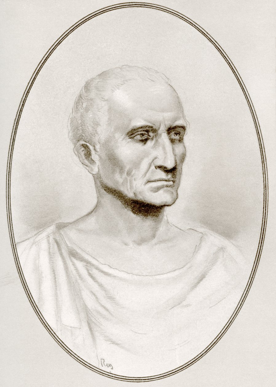 Gaius Julius Caesar, från Living Biography of Famous Rulers av Ross Gordon