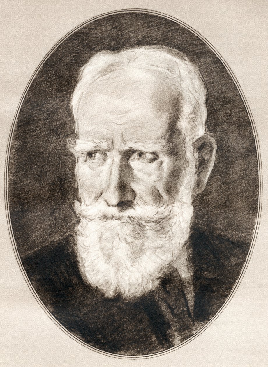 George Bernard Shaw, från Living Biography of Famous Men. av Ross Gordon