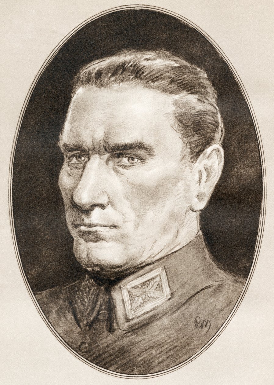 Mustafa Kemal Ataturk, från Living Biographys of Famous Men av Ross Gordon