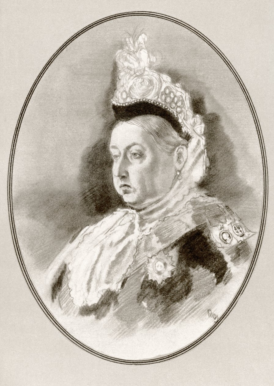 Victoria, från Living Biographys of Famous Rulers av Ross Gordon