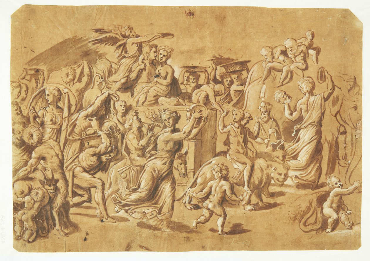 Bacchus triumf av Rosso Fiorentino
