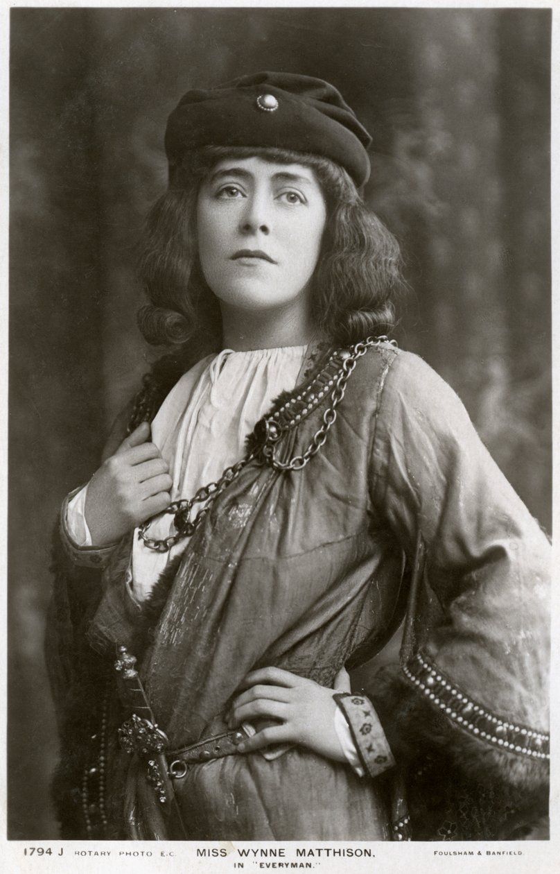 Edith Wynne Matthison, brittisk skådespelerska, c1907. av Rotary Photo