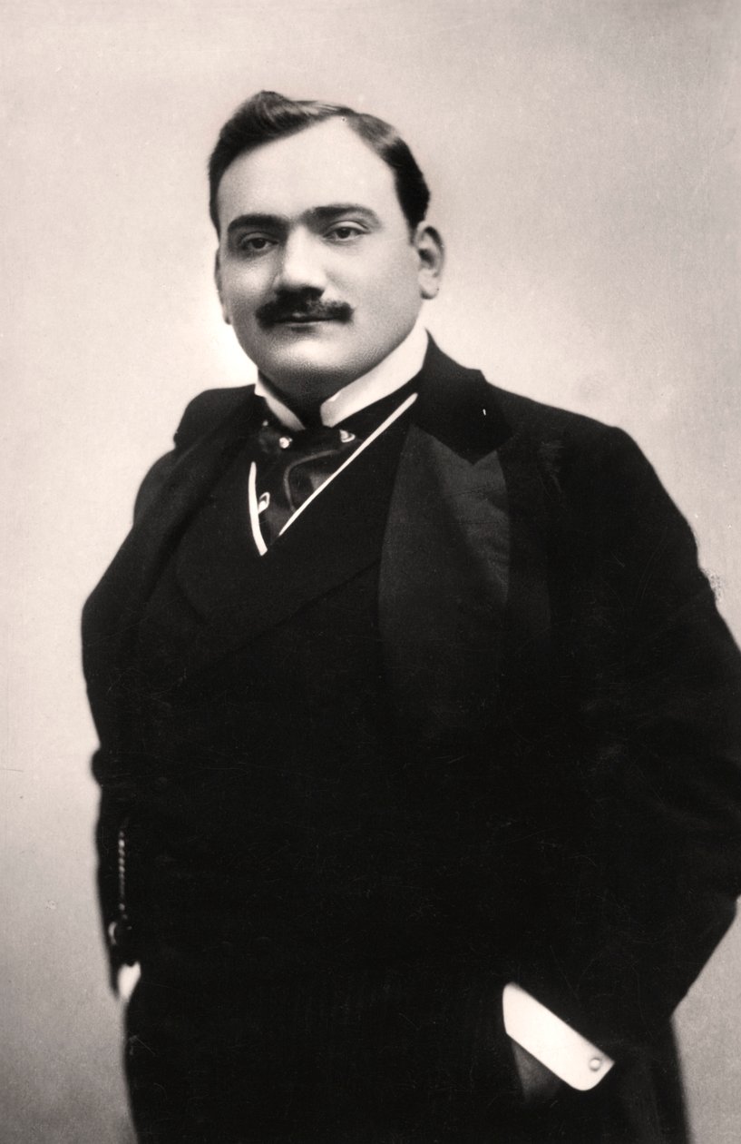 Enrico Caruso 1873-1921, italiensk tenor, 1907. av Rotary Photo