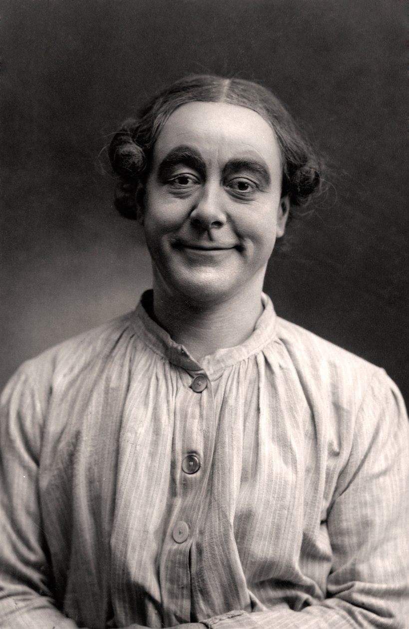 George Robey 1869-1954, musikhallunderhållare, 1907. av Rotary Photo