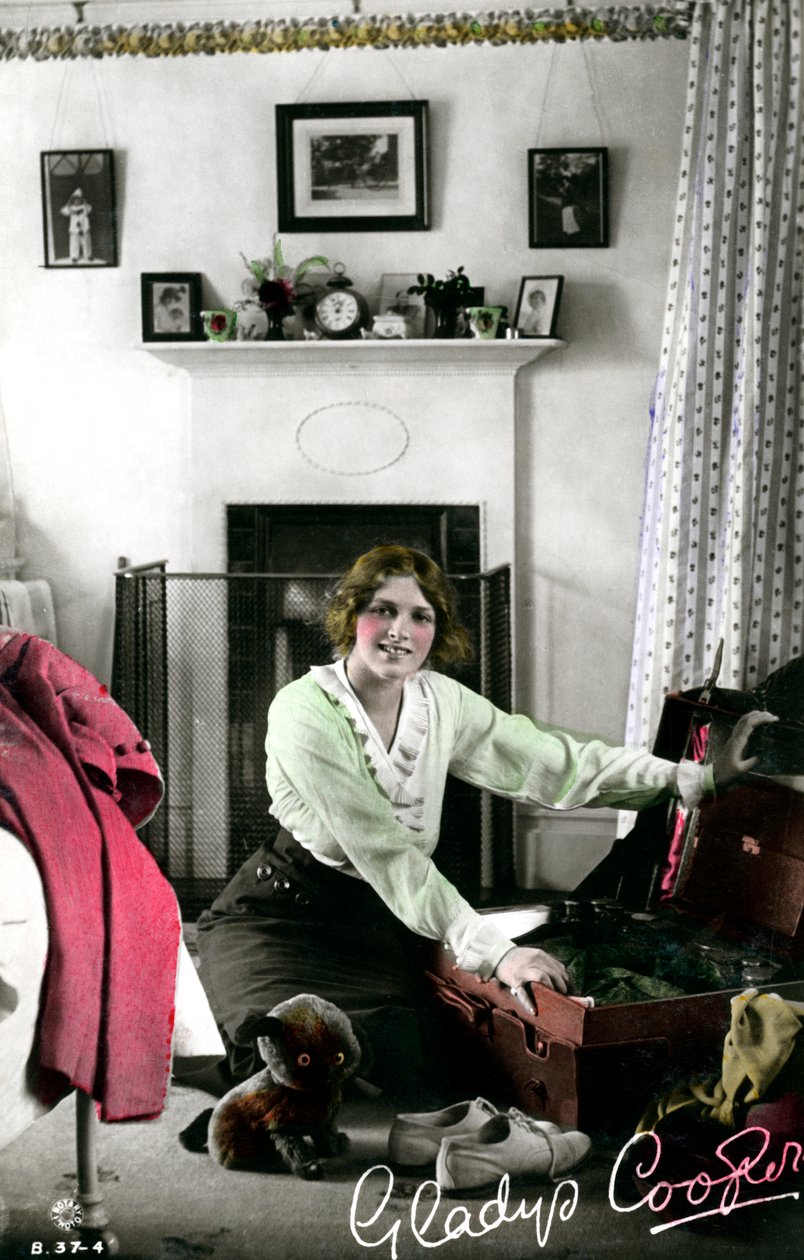 Gladys Cooper 1888-1971, engelsk skådespelerska, tidigt 1900-tal. av Rotary Photo