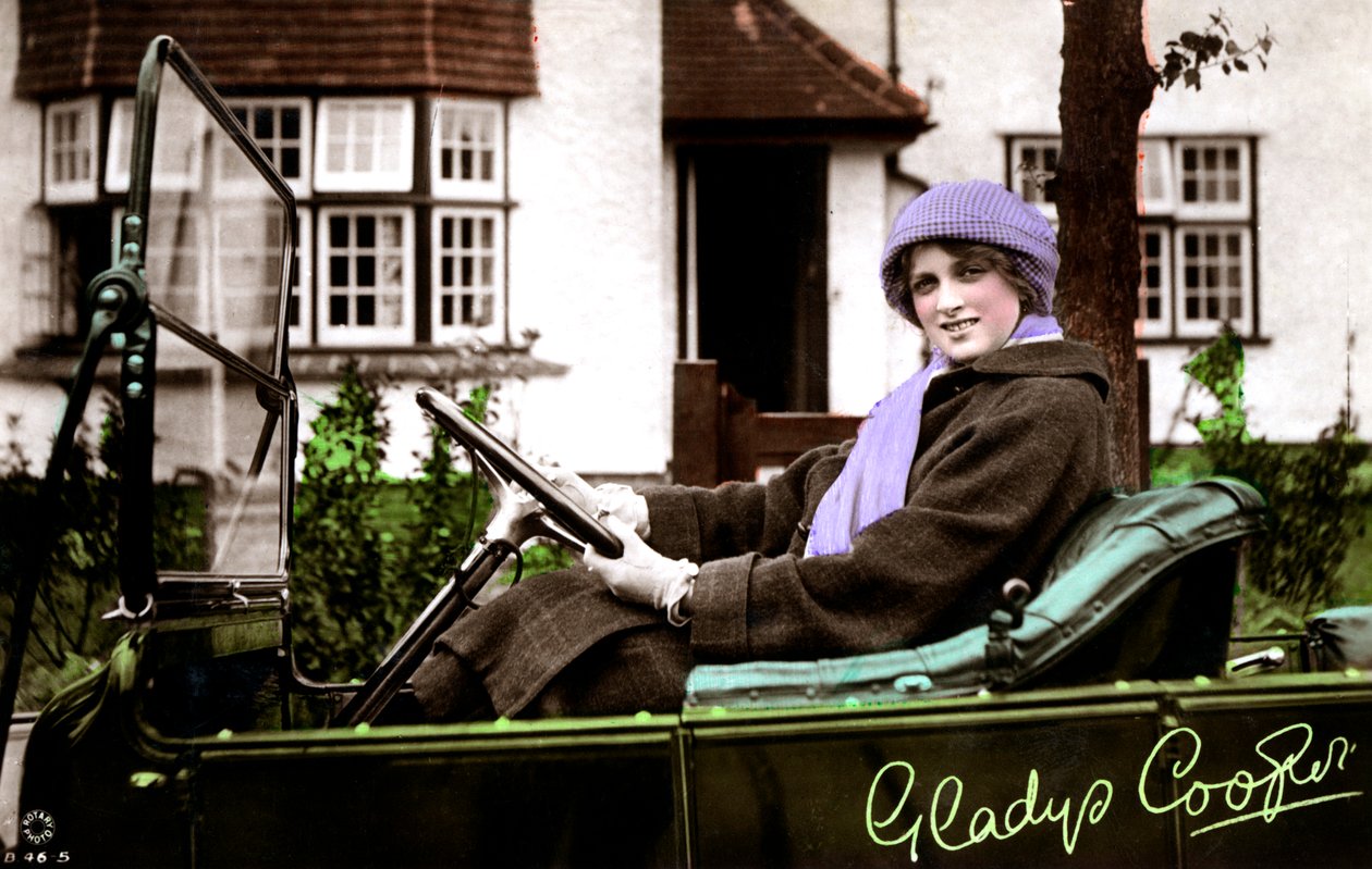 Gladys Cooper 1888-1971, engelsk skådespelerska, tidigt 1900-tal. av Rotary Photo