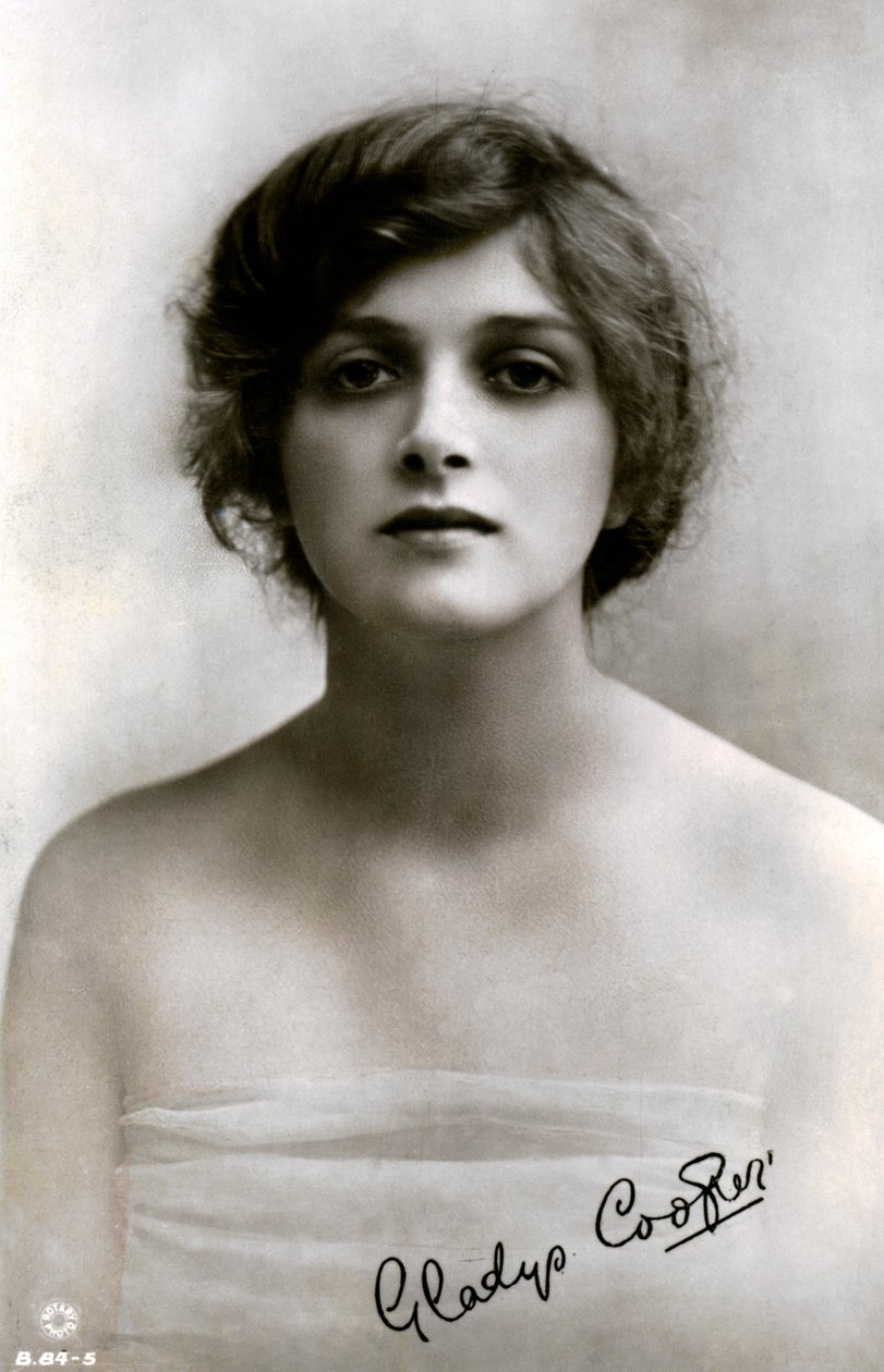 Gladys Cooper 1888-1971, engelsk skådespelerska, tidigt 1900-tal. av Rotary Photo