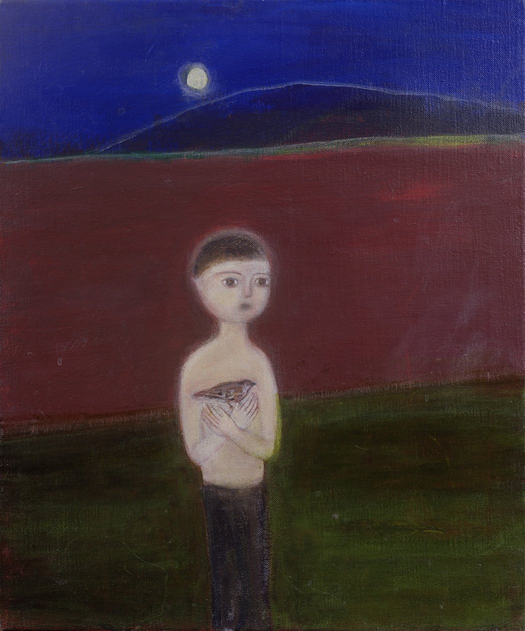 Boy in the Moonlight, 2002 akryl på duk) av Roya Salari