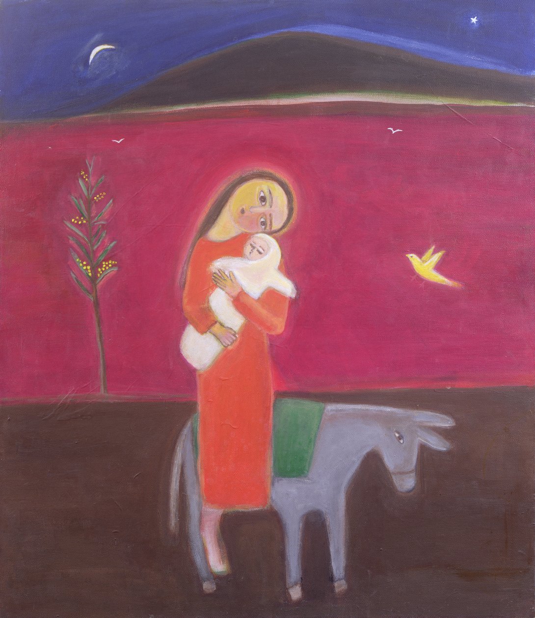 The Exiled, 2002 (akryl på duk) av Roya Salari