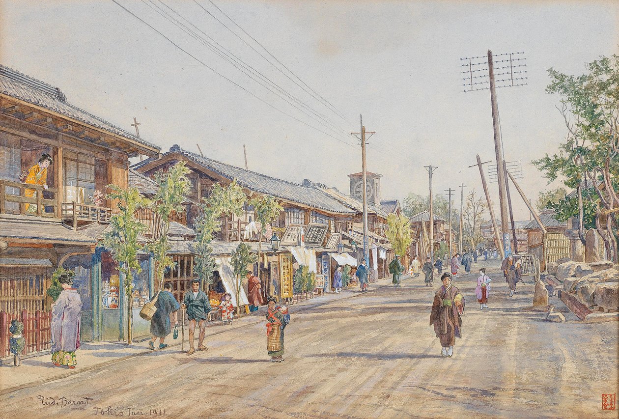  Strae in TokyonEnglish: A street in Tokyon av Rudolf Bernt