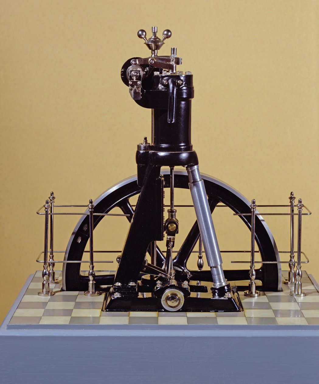 Den första dieselmotorn (även känd som den tredje prototypen från Augsburg), 1896-97 (metall) av Rudolf Diesel