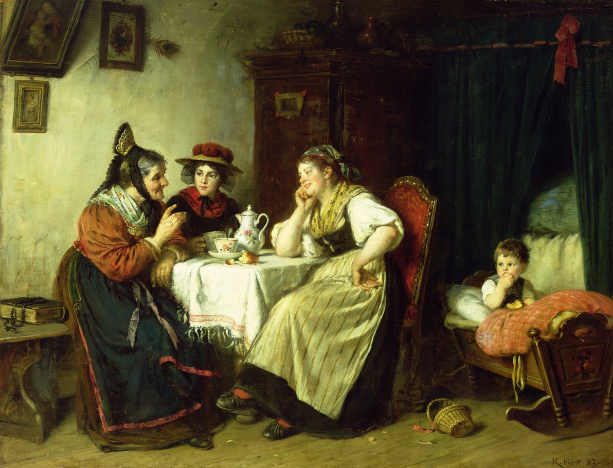Gossips, 1887 av Rudolf Epp