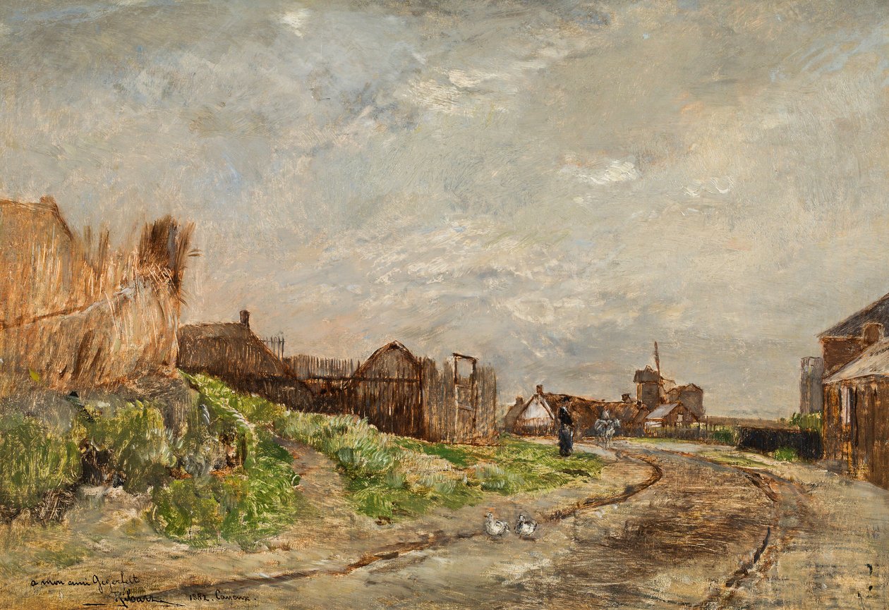 French landscape near Cayeux av Rudolf Ribarz
