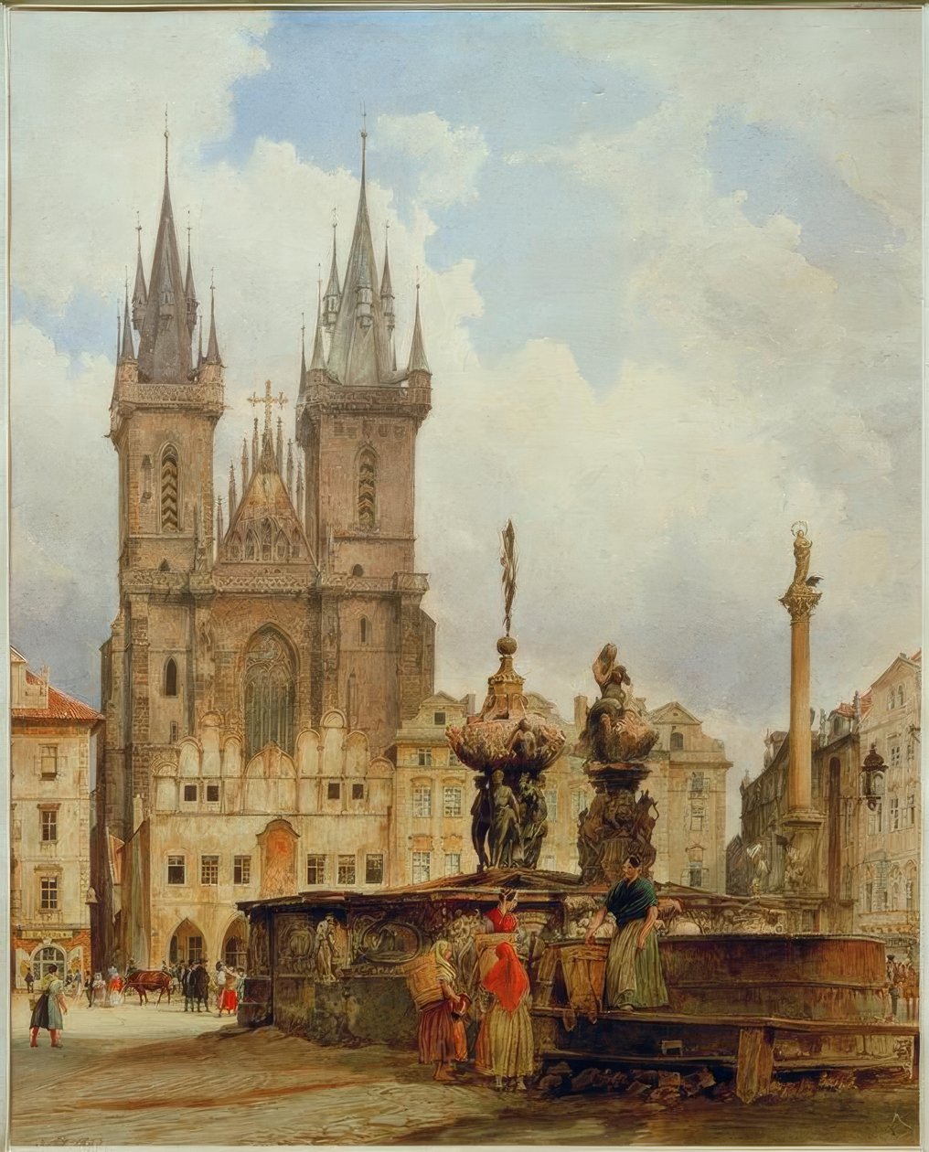 Teynkyrkan i Prag av Rudolf von Alt