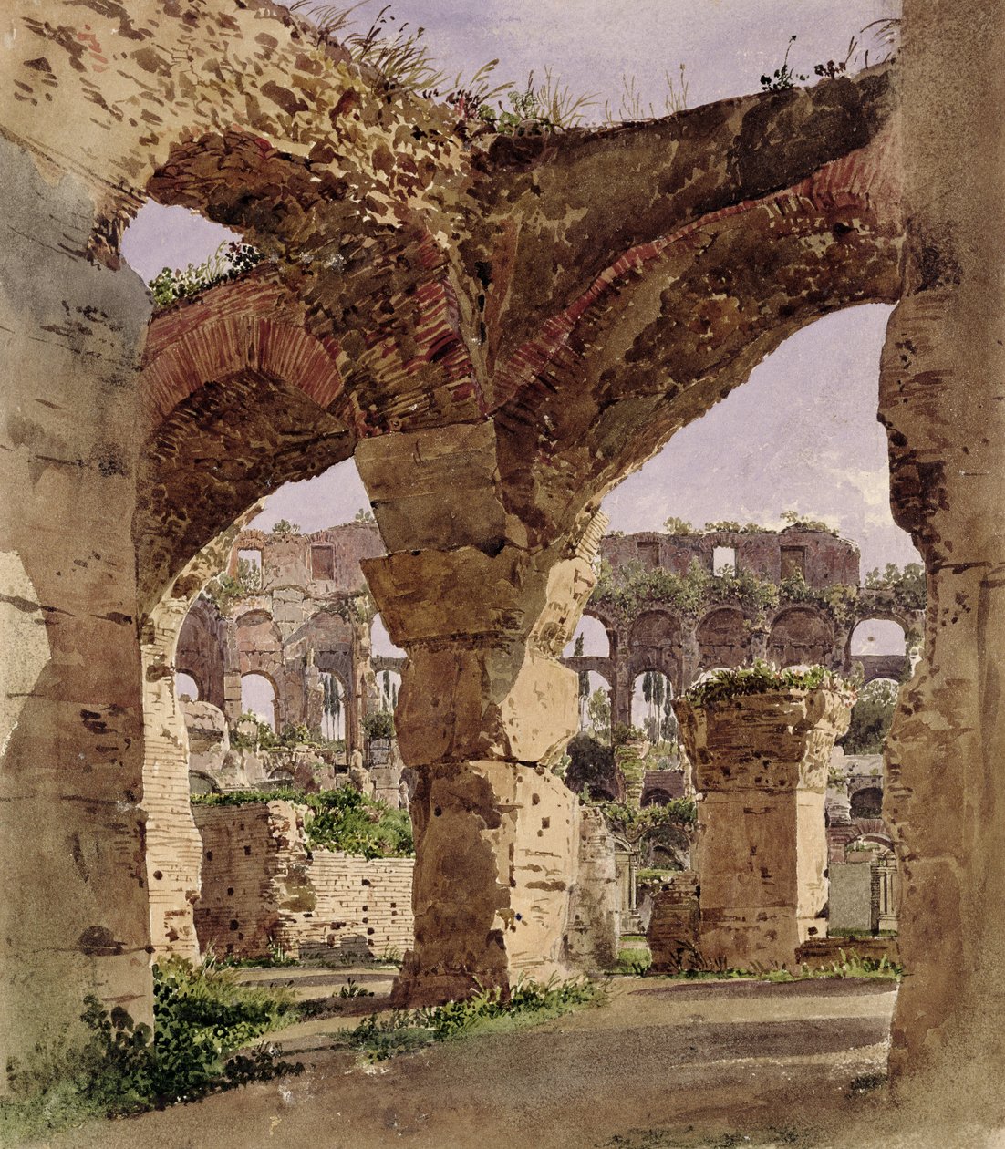 Colosseum, Rom, 1835 av Rudolf von Alt