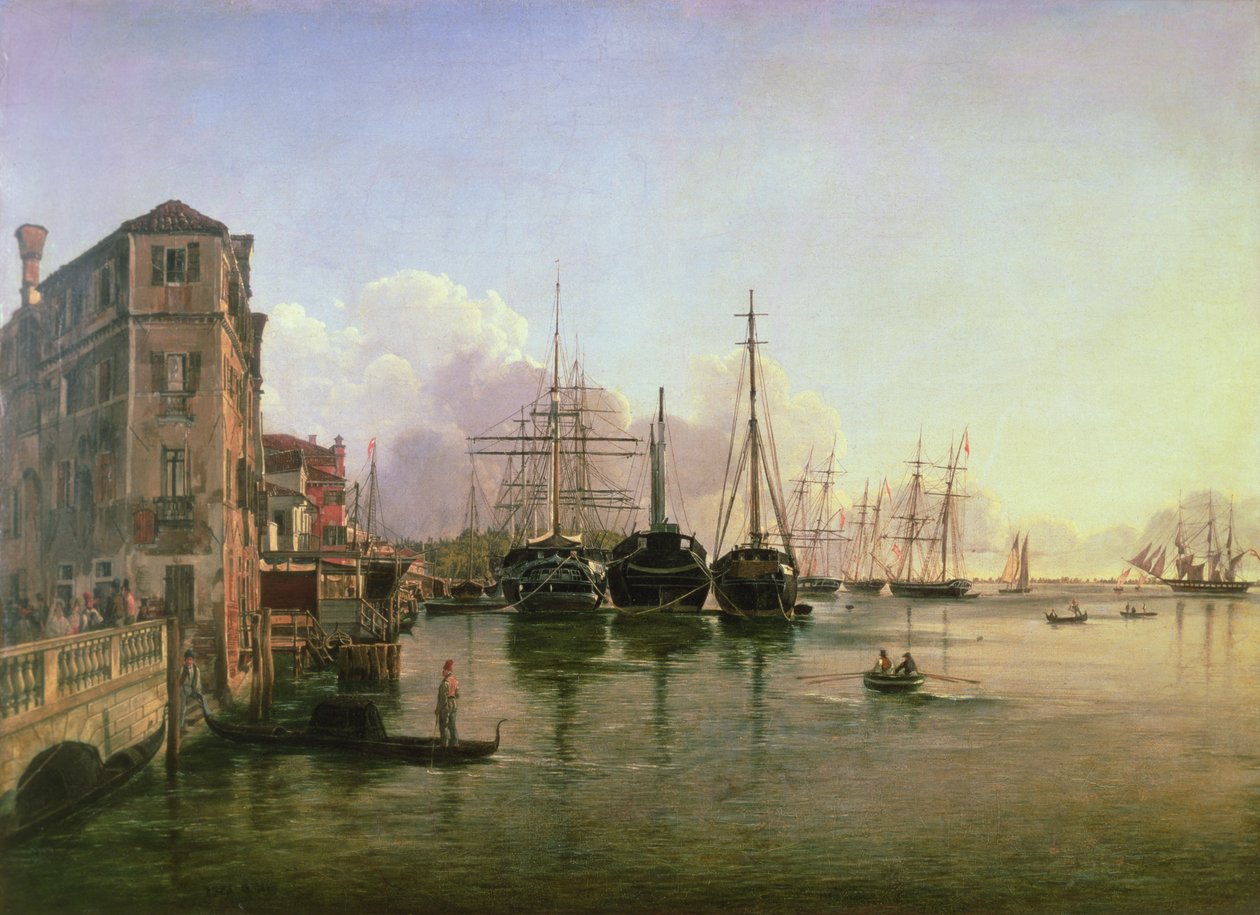 Vaaiga i le Strada Nuova, Venise, 19 senituri Suetena av Rudolf von Alt