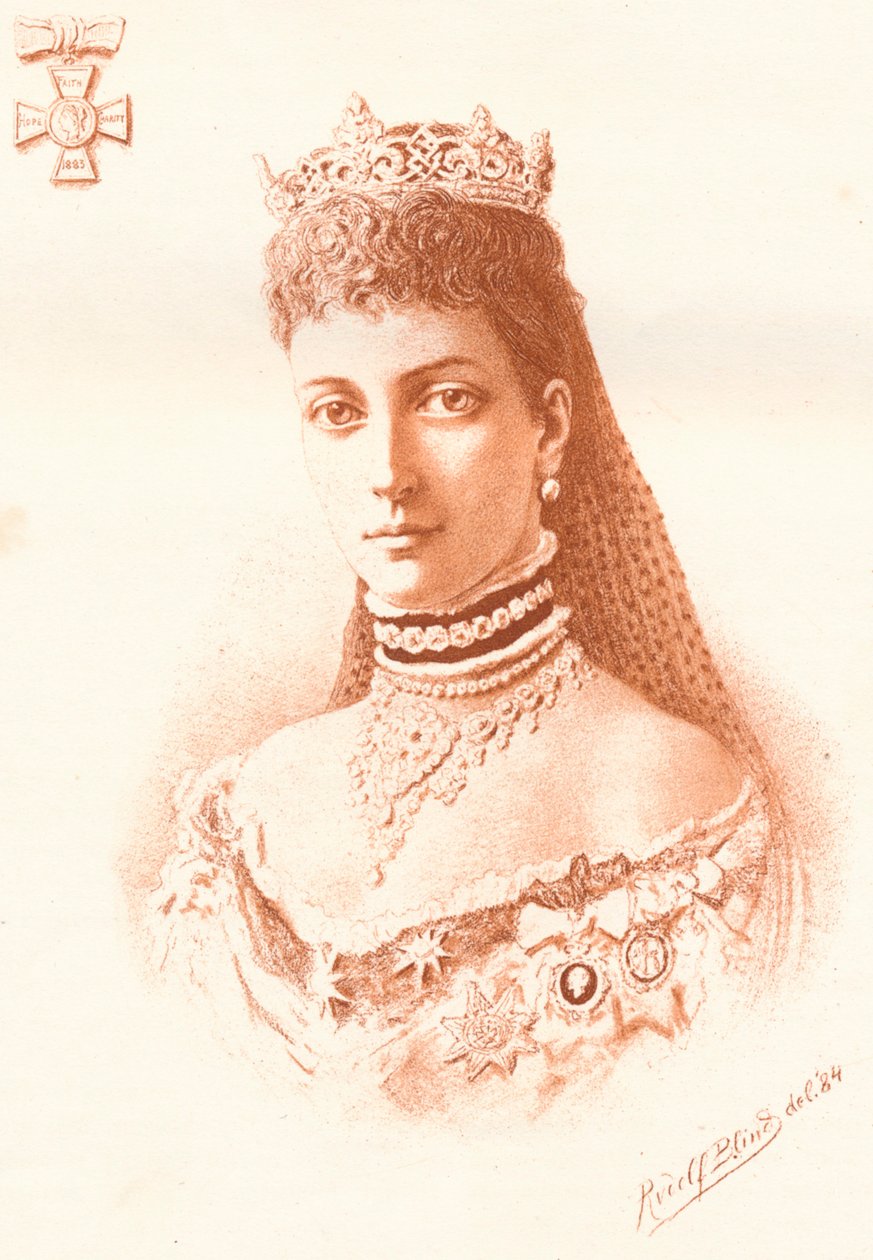 Hennes kungliga höghet prinsessan av Wales, 1884 av Rudolf Blind