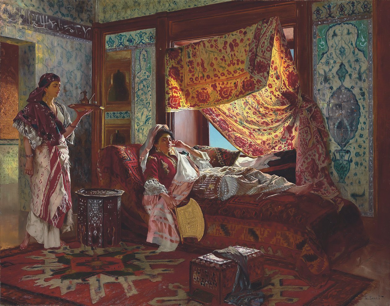 Tar te i Harem. av Rudolf Ernst