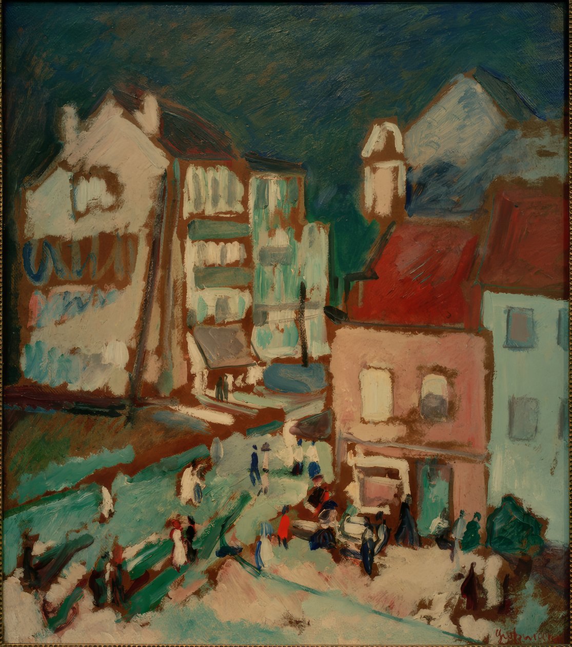 Gatubilden i Knokke av Rudolf Grossmann