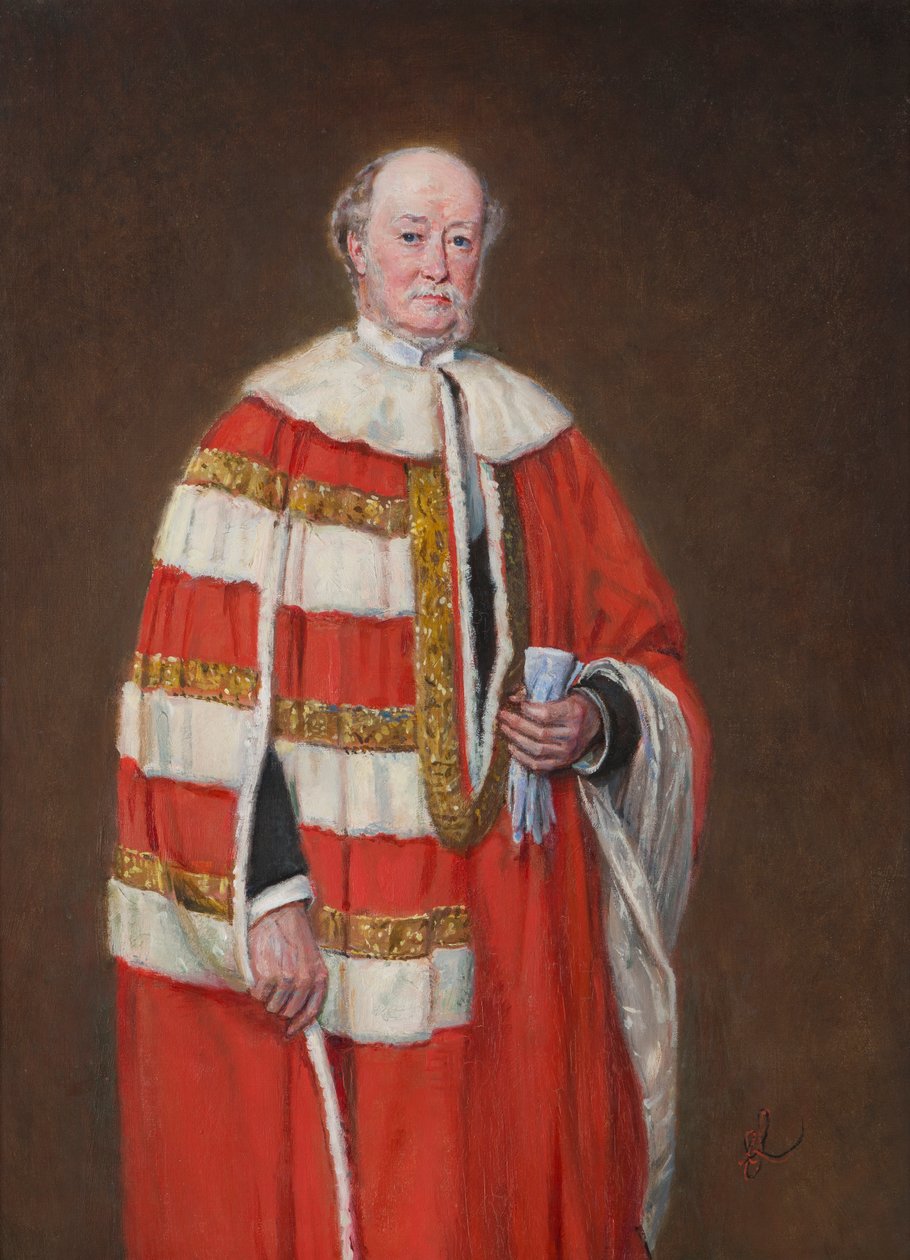 Porträtt av Orlando, 3:e earl av Bradford (1819-1898), ca 1839-1905 (olja på duk) av Rudolf Lehmann