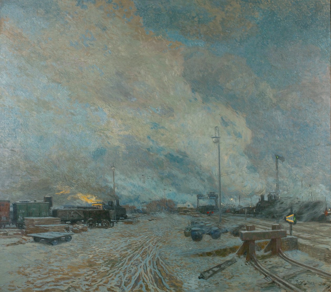 godsstation av Rudolf Quittner