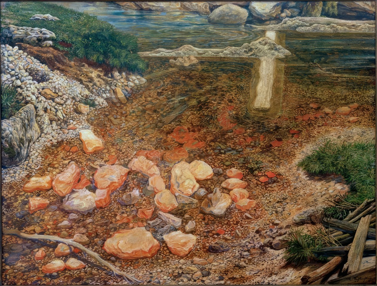 Bäck som blockeras av ett hinder av Rudolf Schlichter