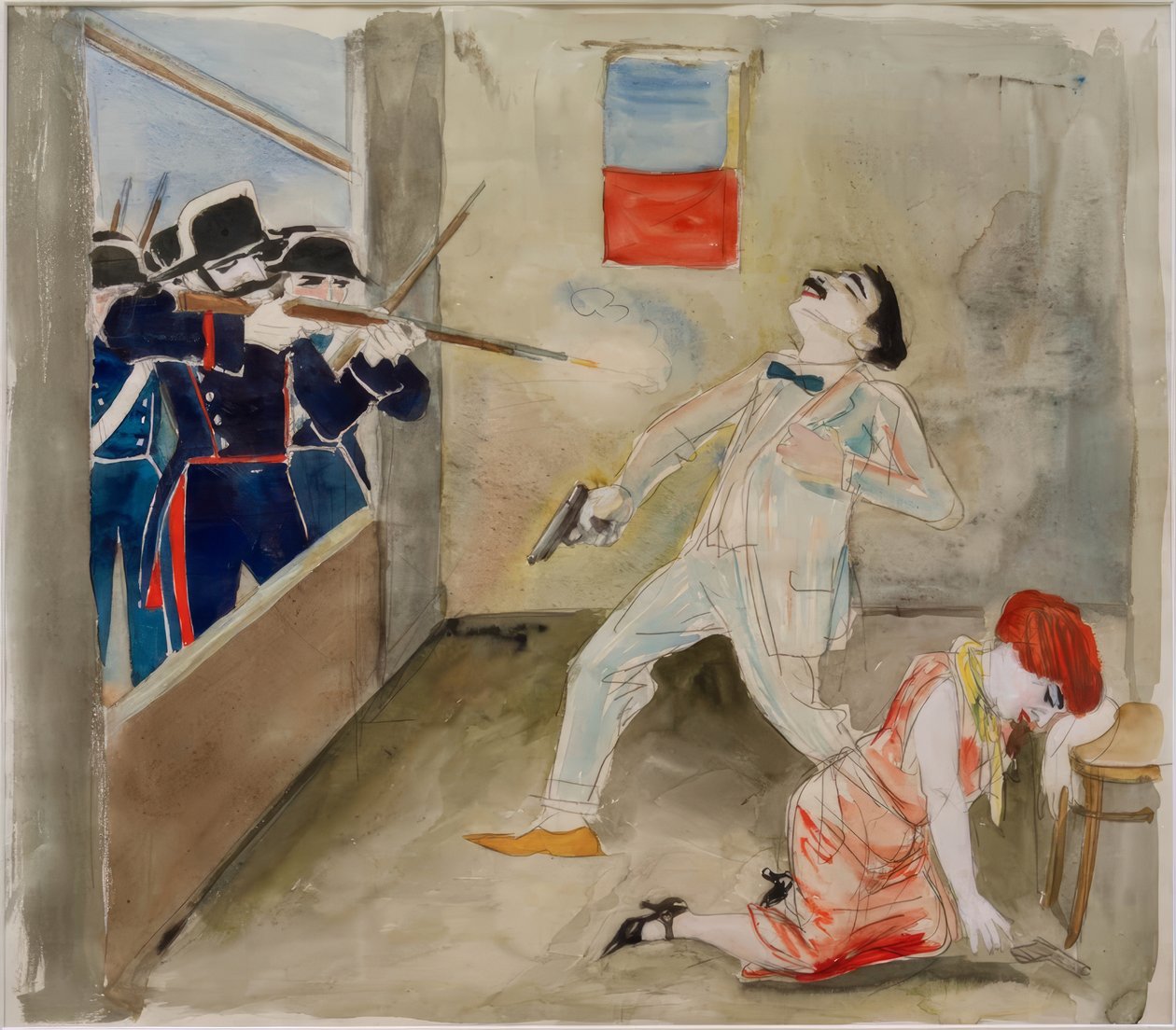 Anarkisten Moros död av Rudolf Schlichter