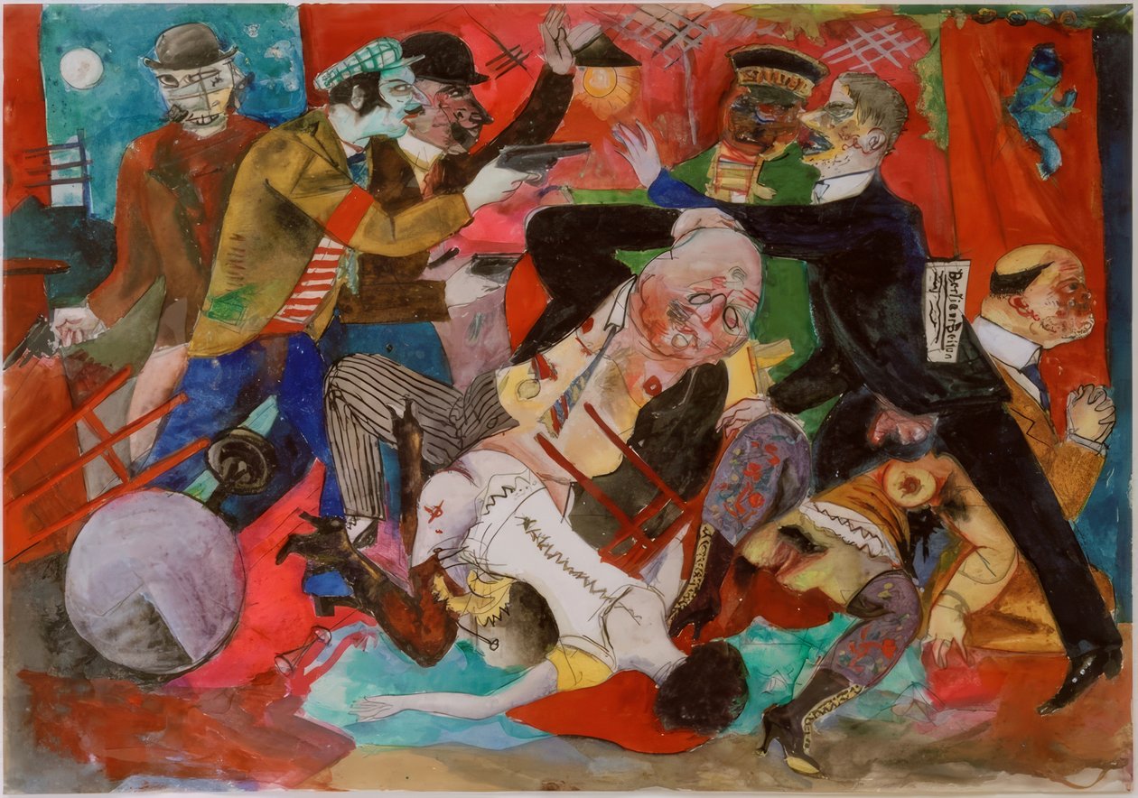 Rån i bordell av Rudolf Schlichter