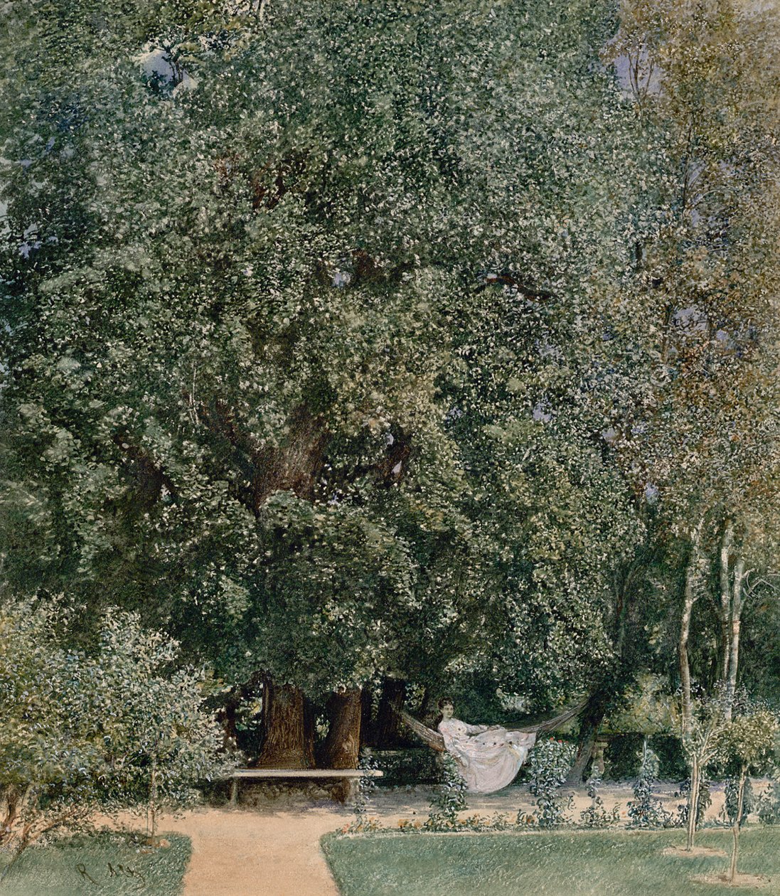 Från spaparken i Tepliz av Rudolf von Alt